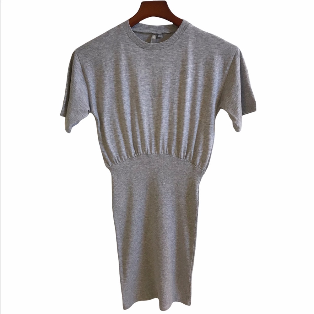 ASOS Body-con ribbed t shirt dress with oversized top - Picture 3 of 11